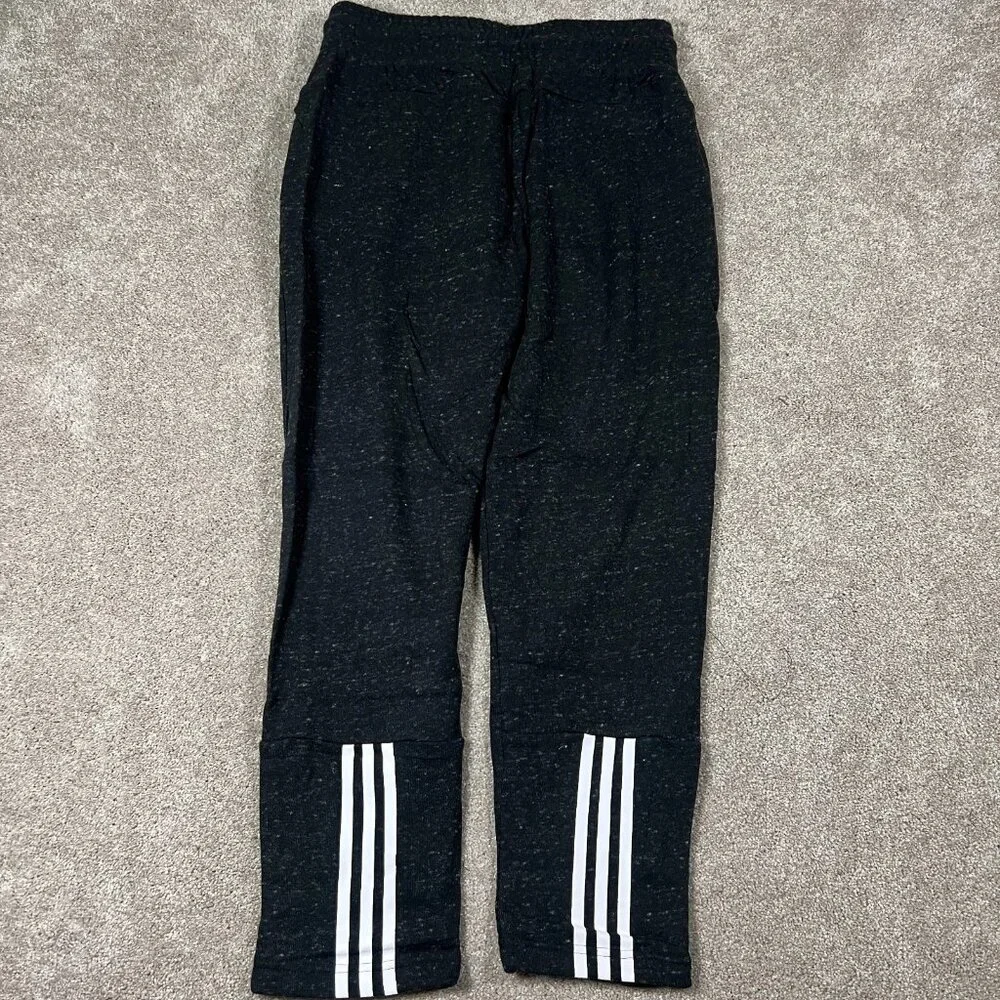 Adidas Womens Small Heather Black Dallas Stars‎ NHL Drawstring Track Pants NWT